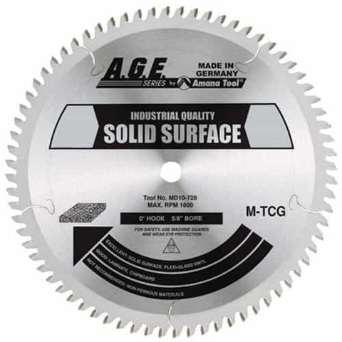 Age Saw Blades Md8-608 Solid Surface 8"X60T 5/8" Bore - Ace Tool Group - A.G.E Cutting Tools