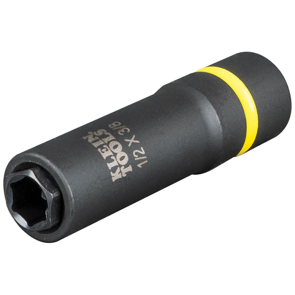 Klein 66061 2-in-1 Impact Socket, 6-Point, 1/2 3/8 in. - Ace Tool Group - Klein