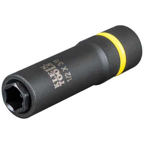 Klein 66061 2-in-1 Impact Socket, 6-Point, 1/2 3/8 in. - Ace Tool Group - Klein