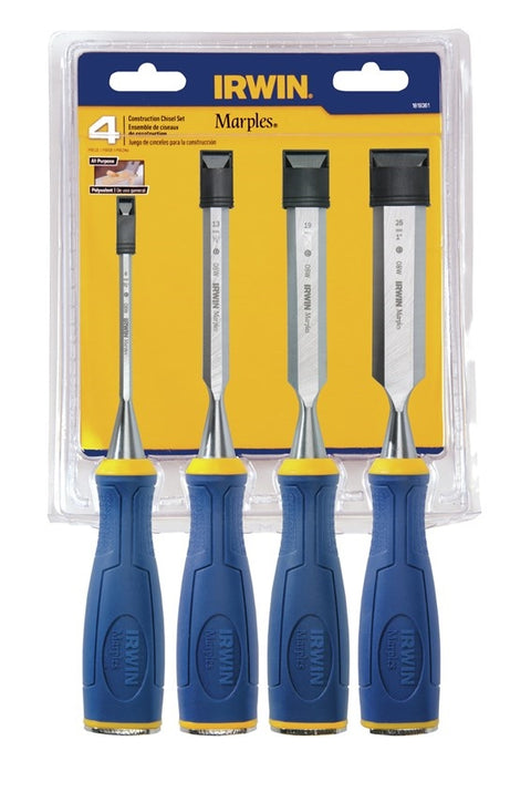 Irwin 1819361 4-Piece Construction Chisel Set1/4-Inch 1/2-Inch 3/4-Inch And 1-Inch) - Ace Tool Group - Irwin