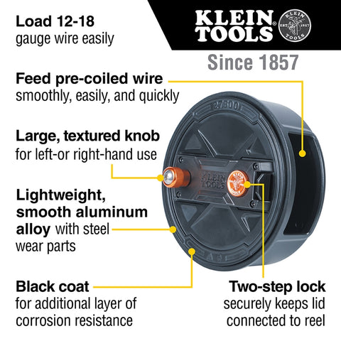 Klein 27500 Quick Lock Tie Wire Reel - Ace Tool Group - Klein