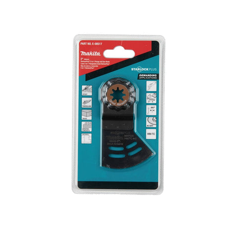 Makita E-08517 StarlockPlus Oscillating Multi-Tool 2-in-1 Plunge & Saw Carbide Coated Rim 40 Grit Grout and Abrasive Blade - Ace Tool Group - Makita