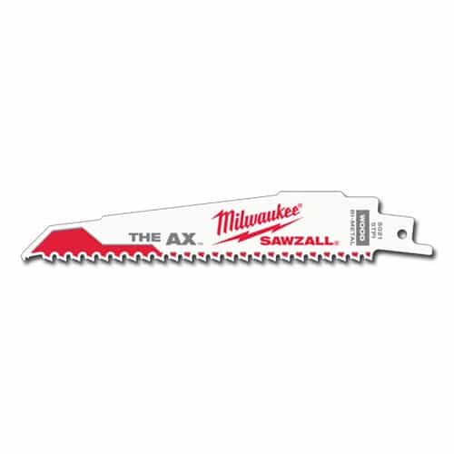 Milwaukee #48-00-5021 6" 5 TPI The Ax Sawzall Blade - Ace Tool Group - Milwaukee