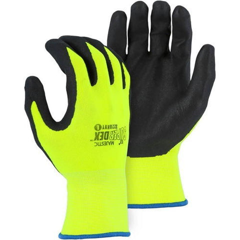 Majestic 3228HVY Nitrile Palm Coated Hi-Viz Gloves - Ace Tool Group - Majestic