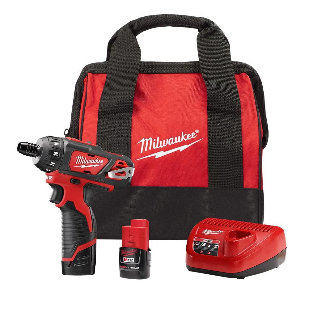 Milwaukee 2406-22 M12 1/4"  HEX 2 SPD SCRWDR KIT - Ace Tool Group - Milwaukee