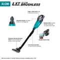 Makita 18V LXT Lithium-ion Compact Brushless Cordless Vacuum, Trigger w/ Lock, (Tool Only) - Ace Tool Group - Makita