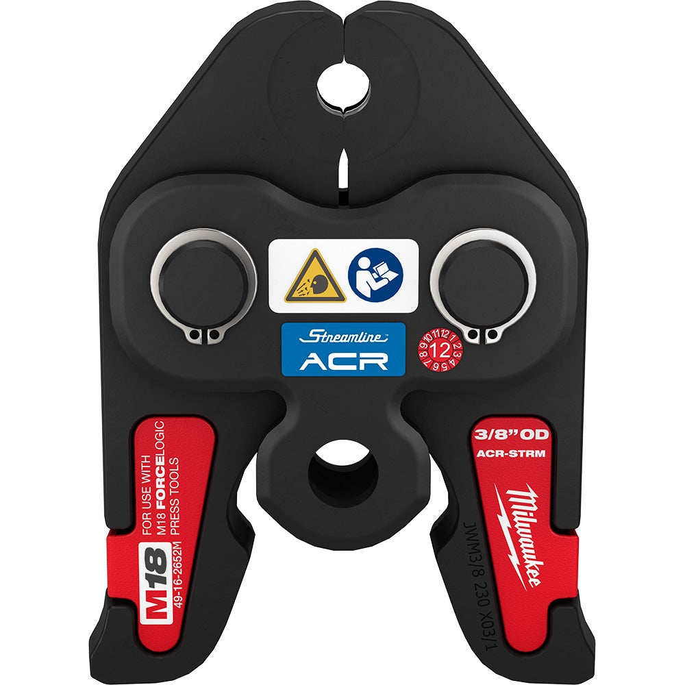 Milwaukee 49-16-2652M 3/8" Streamline ACR Press Jaw for M18 FORCE LOGIC Press Tools - Ace Tool Group - Milwaukee