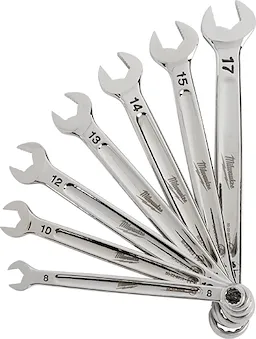 Milwaukee 48-22-9507 7PC COMBINATION WRENCH SET - METRIC - Ace Tool Group - Milwaukee