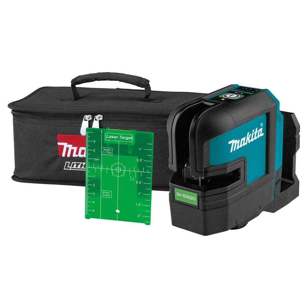 Makita SK105GDZ 12V Cross-Line Green Beam Laser - Ace Tool Group - Makita