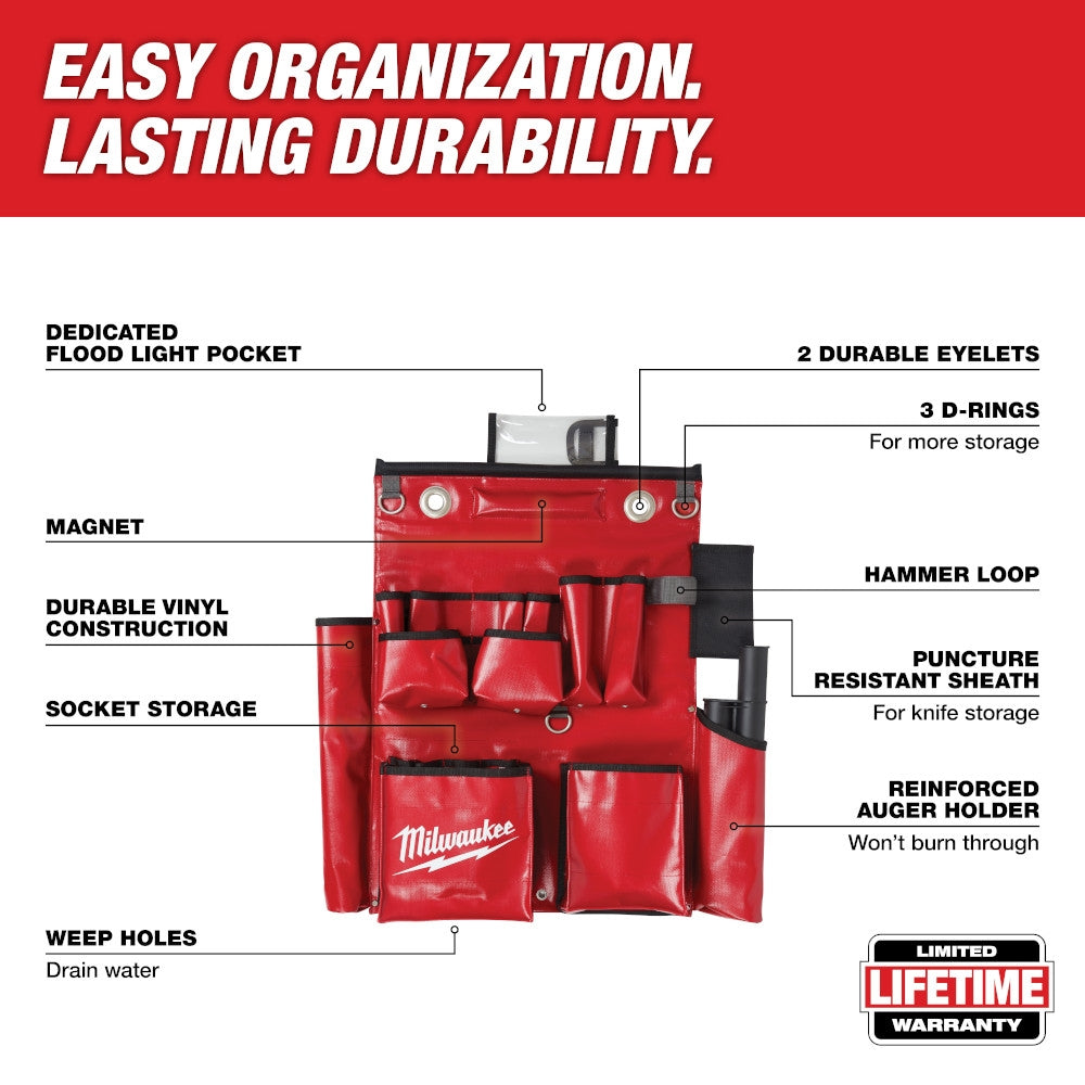 Milwaukee 48-22-8291 Lineman's  Aerial Tool Apron - Ace Tool Group - Milwaukee