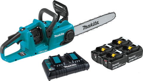 Makita XCU03PT1 36V (18Vx2) Chain Saw Kit w/ 4 batteries - Ace Tool Group - Makita