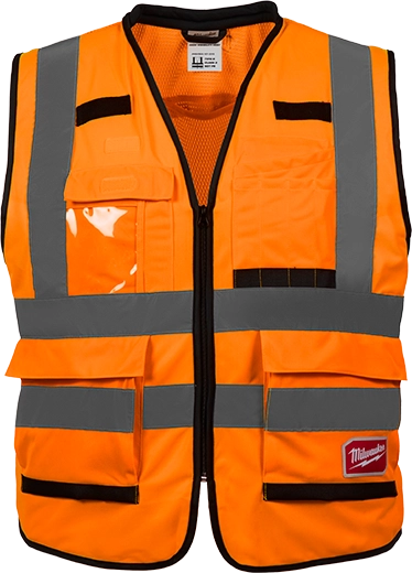 Milwaukee 48-73-5091 High Visibility Orange Performance Safety Vest - S/M (CSA) 12 Pack - Ace Tool Group - Milwaukee