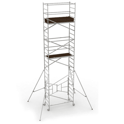MetalTech AL-Q0107 24 ft. x 5.4 ft. Scaffold Tower - Ace Tool Group - Metaltech