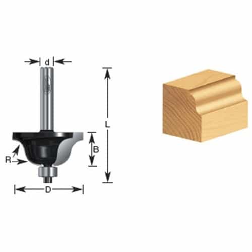 Timberline 240-10 Roman Ogee 5/32 Radius Router Bit - Ace Tool Group - Timberline