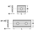 CMT 790.250.00 Standard Insert Knives, 2 Cutting Edges 35¼ - Ace Tool Group - CMT