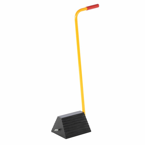 Vestil RWC-8-ERGO Rubber Wheel Chock-Handle 7.6X12X38.5 - Ace Tool Group - Vestil