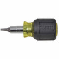 Klein Tools 32562 Stubby Multi-Bit Screwdriver with Square Recess Bit and 1-1/4'' (32 mm) Shaft - Ace Tool Group - Klein