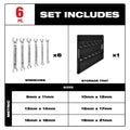 Milwaukee 48-22-9471 6pc Double End Flare Nut Wrench Set - Metric - Ace Tool Group - Milwaukee
