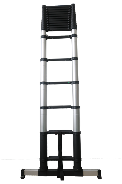Xtend & Climb CS165AS+/250 16.5 ft. Telescoping Aluminum Extension Ladder with Automatic Stabilizers, ANSI Type I 250 lbs. Duty Rating - Ace Tool Group - Core Distribution
