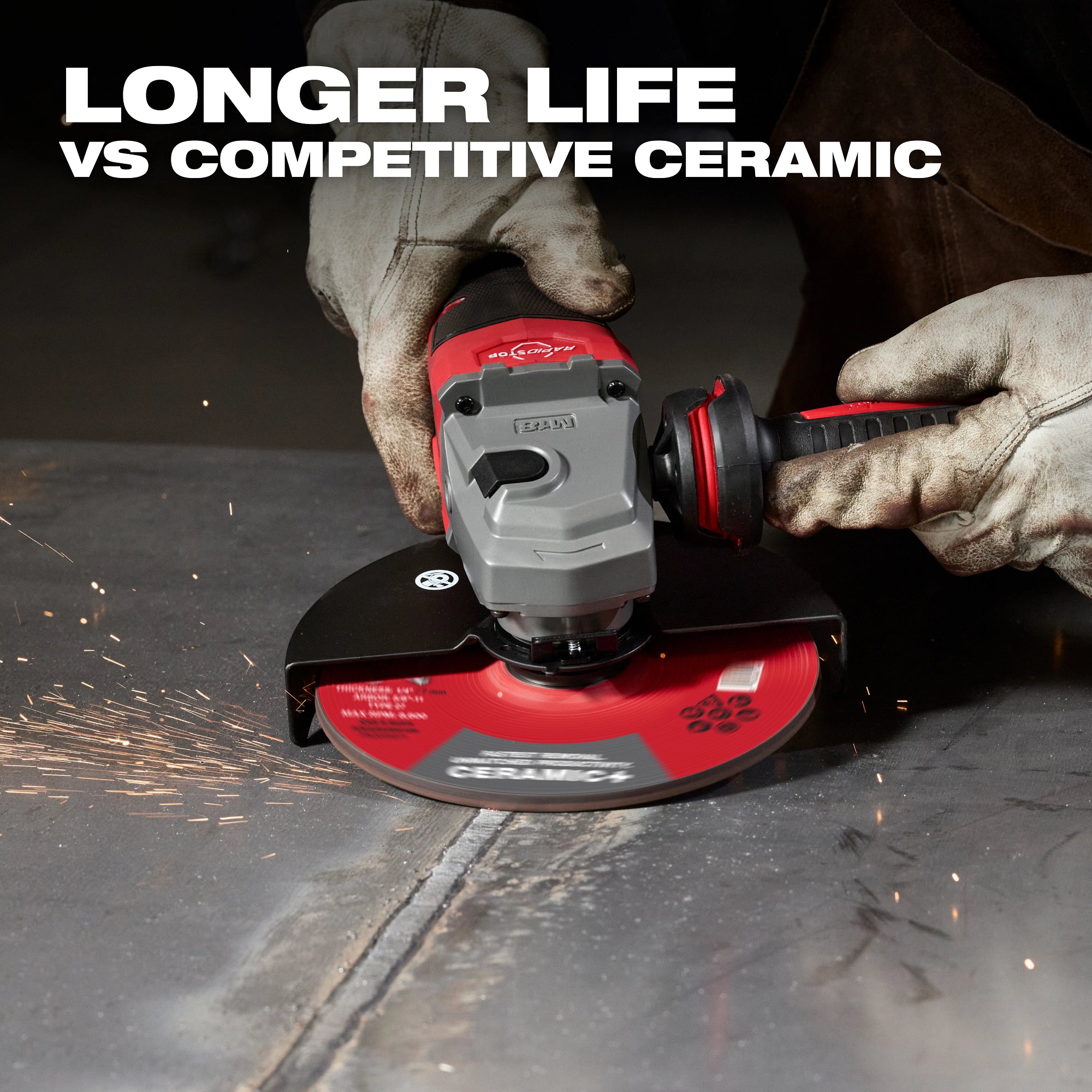 Milwaukee 49-94-0727 6" x 1/4" x 5/8"-11 Ceramic+ Metal Grinding Wheel - Type 27 - Ace Tool Group - Milwaukee Tool