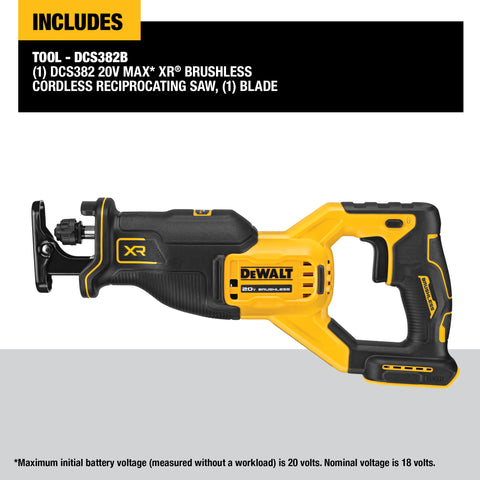 Dewalt  DCS382B  20V Max Xr Reciprocating Saw - Ace Tool Group - DeWalt