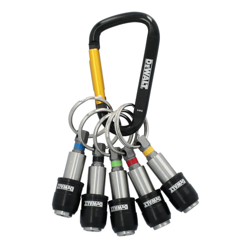 DeWalt DWAFHLDKC5 Keyring Bit Holder Set - Ace Tool Group - DeWalt