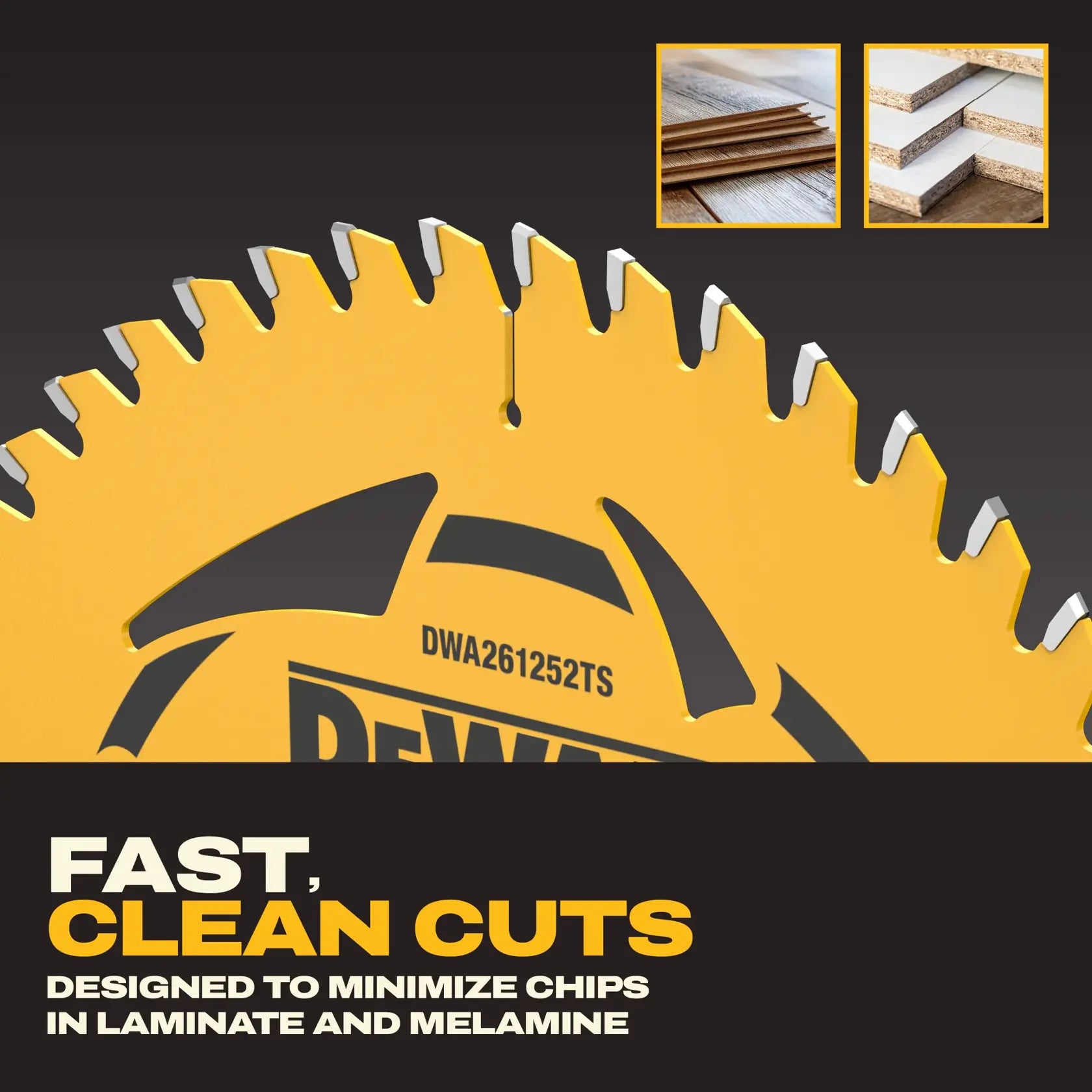Dewalt DWA261252TS  6-1/2 in. 52T Laminate And Melamine Track Saw Blade