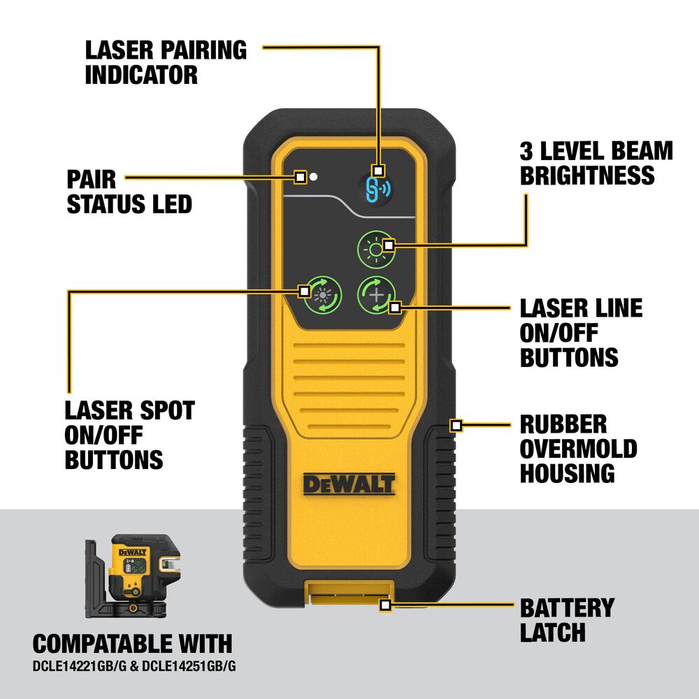 DeWalt DCLEAUSBRC2 Remote For Usb Combo Laser Dcle14221/251 - Ace Tool Group - DeWalt