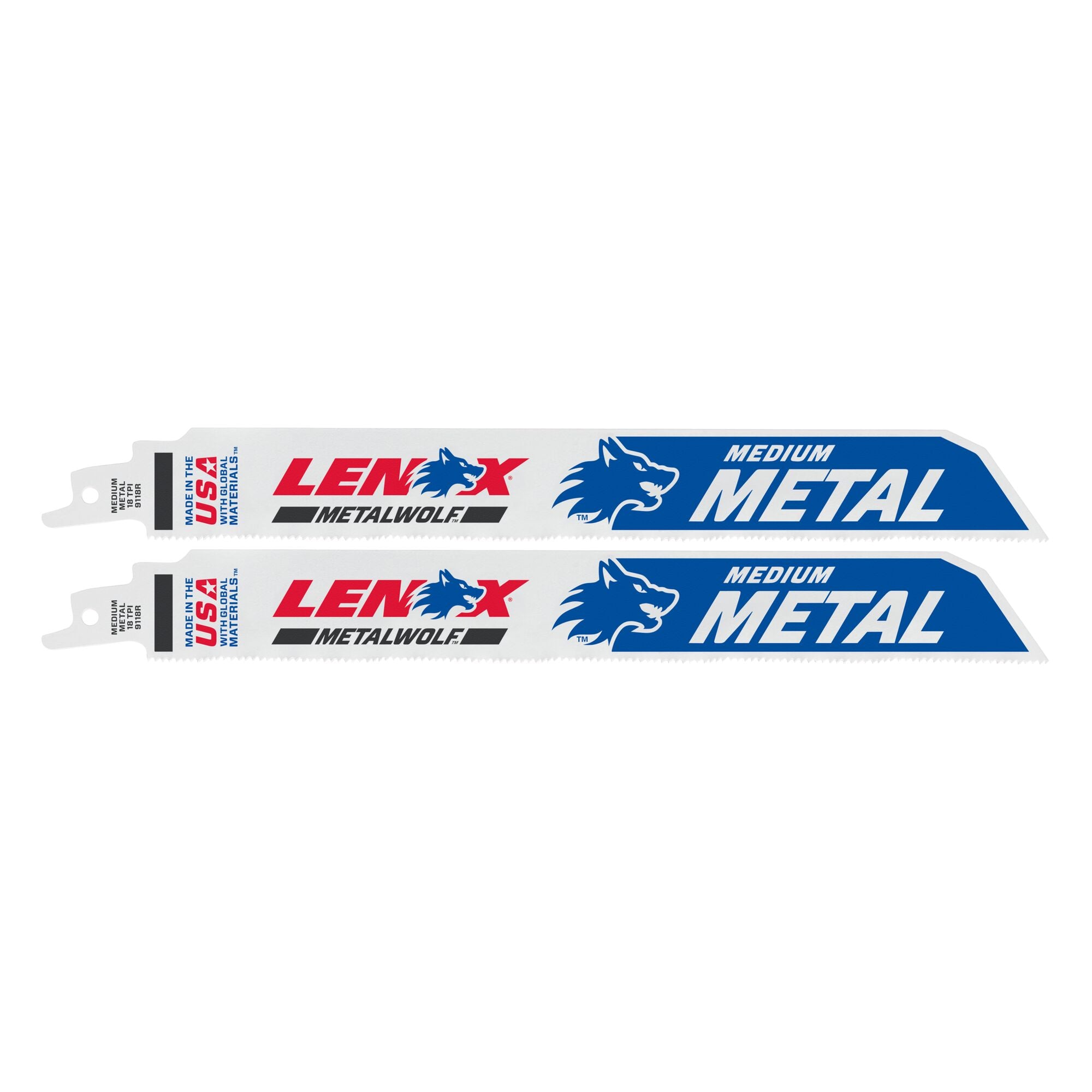 Lenox Recip Lazer 225 X 25 X 1.1Mm (9" X 1" X 0.042") 18Tpi (2/Pk) - Ace Tool Group - Lenox