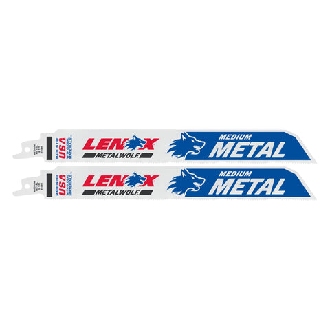 Lenox Recip Lazer 225 X 25 X 1.1Mm (9" X 1" X 0.042") 18Tpi (2/Pk) - Ace Tool Group - Lenox
