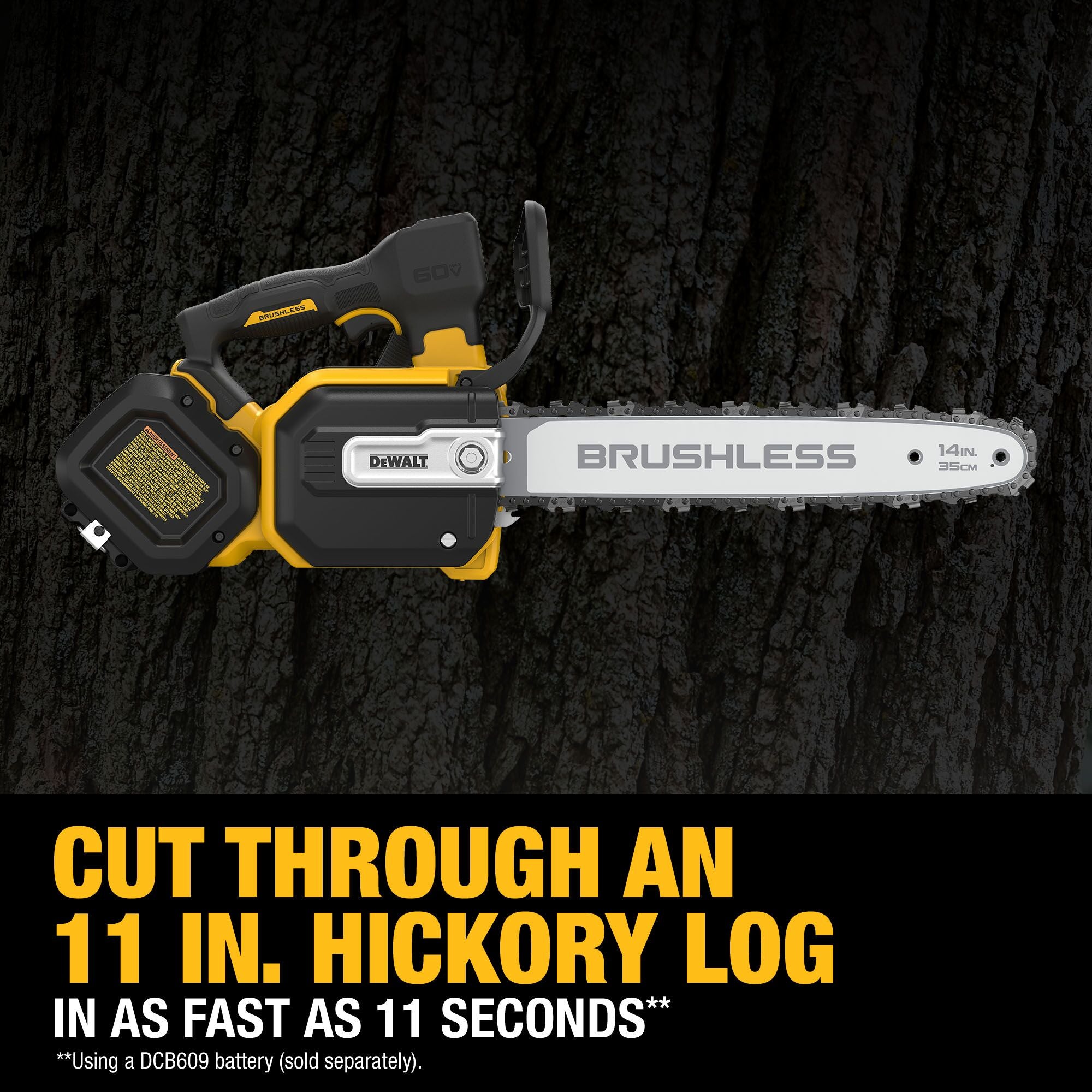 DEWALT 60V MAX* 14 In. Top Handle Chainsaw (Tool only) - Ace Tool Group - DeWalt