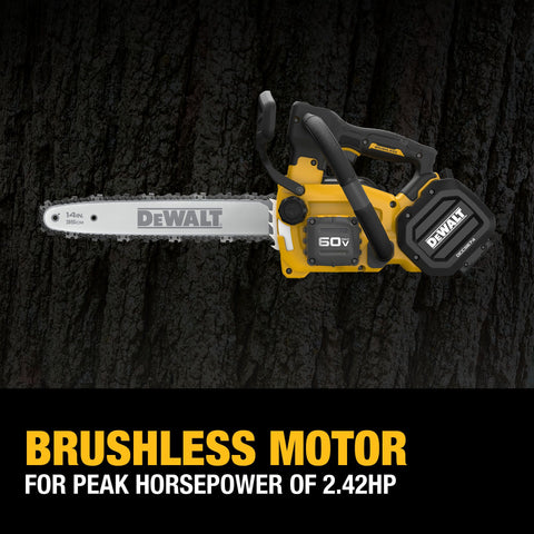 DEWALT 60V MAX* 14 In. Top Handle Chainsaw (Tool only) - Ace Tool Group - DeWalt
