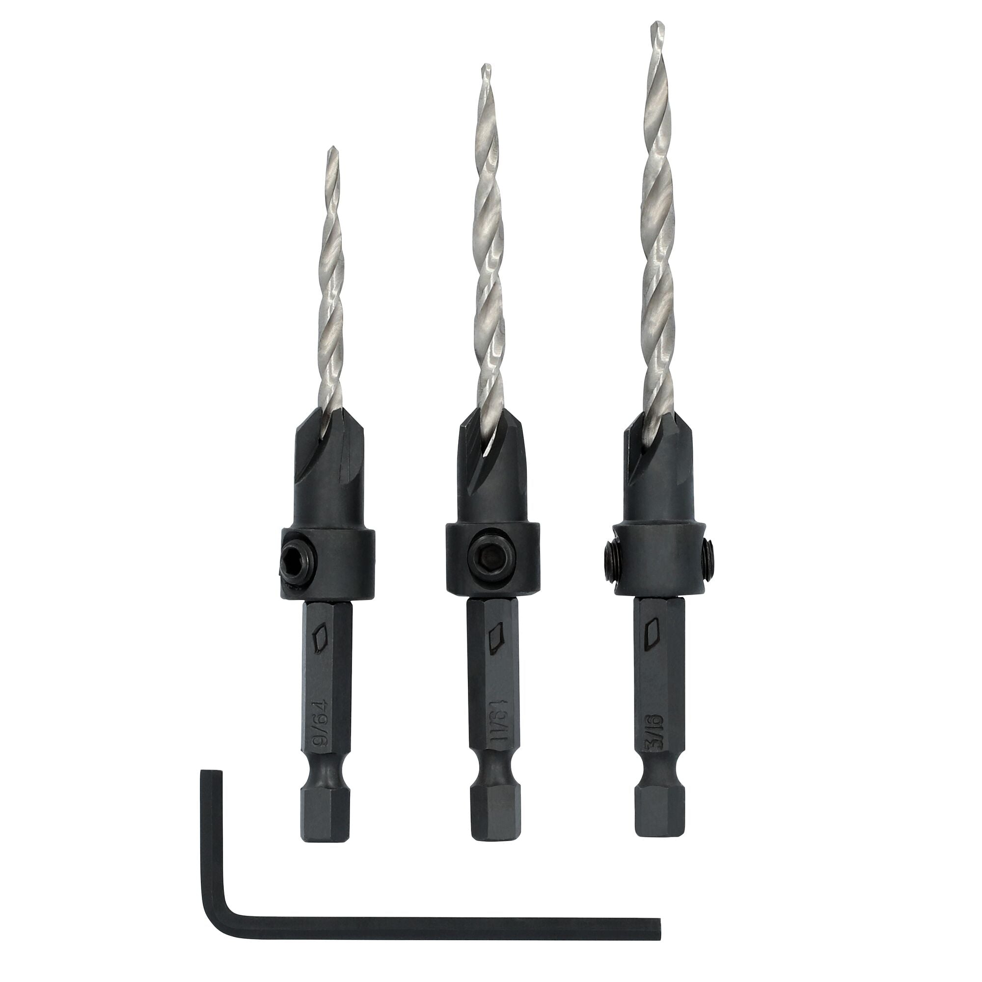 Dewalt Dw2535 3-Piece Countersink Set (5) - Ace Tool Group - DeWalt