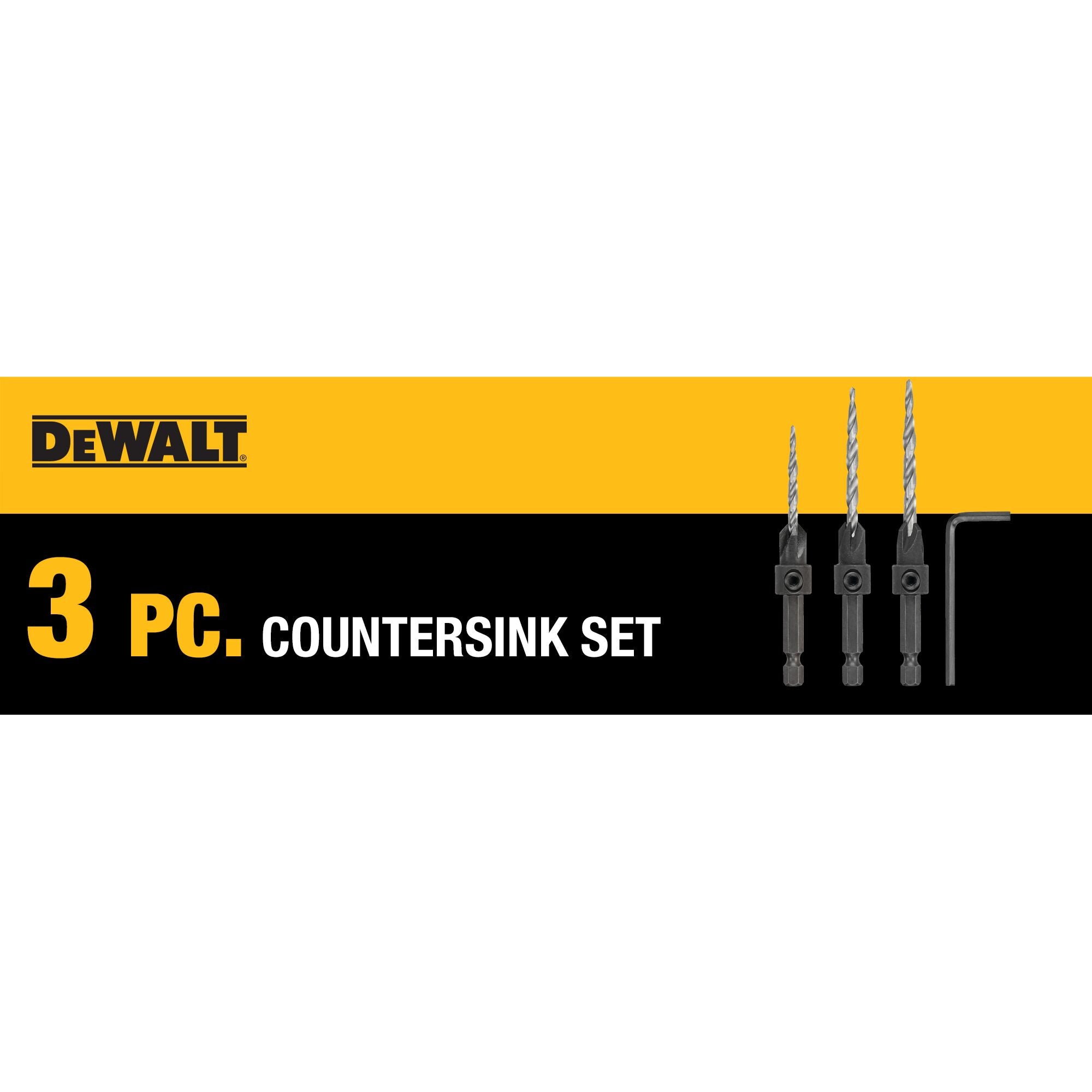 Dewalt Dw2535 3-Piece Countersink Set (5) - Ace Tool Group - DeWalt