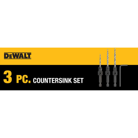 Dewalt Dw2535 3-Piece Countersink Set (5) - Ace Tool Group - DeWalt