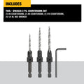 Dewalt Dw2535 3-Piece Countersink Set (5) - Ace Tool Group - DeWalt