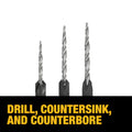 Dewalt Dw2535 3-Piece Countersink Set (5) - Ace Tool Group - DeWalt