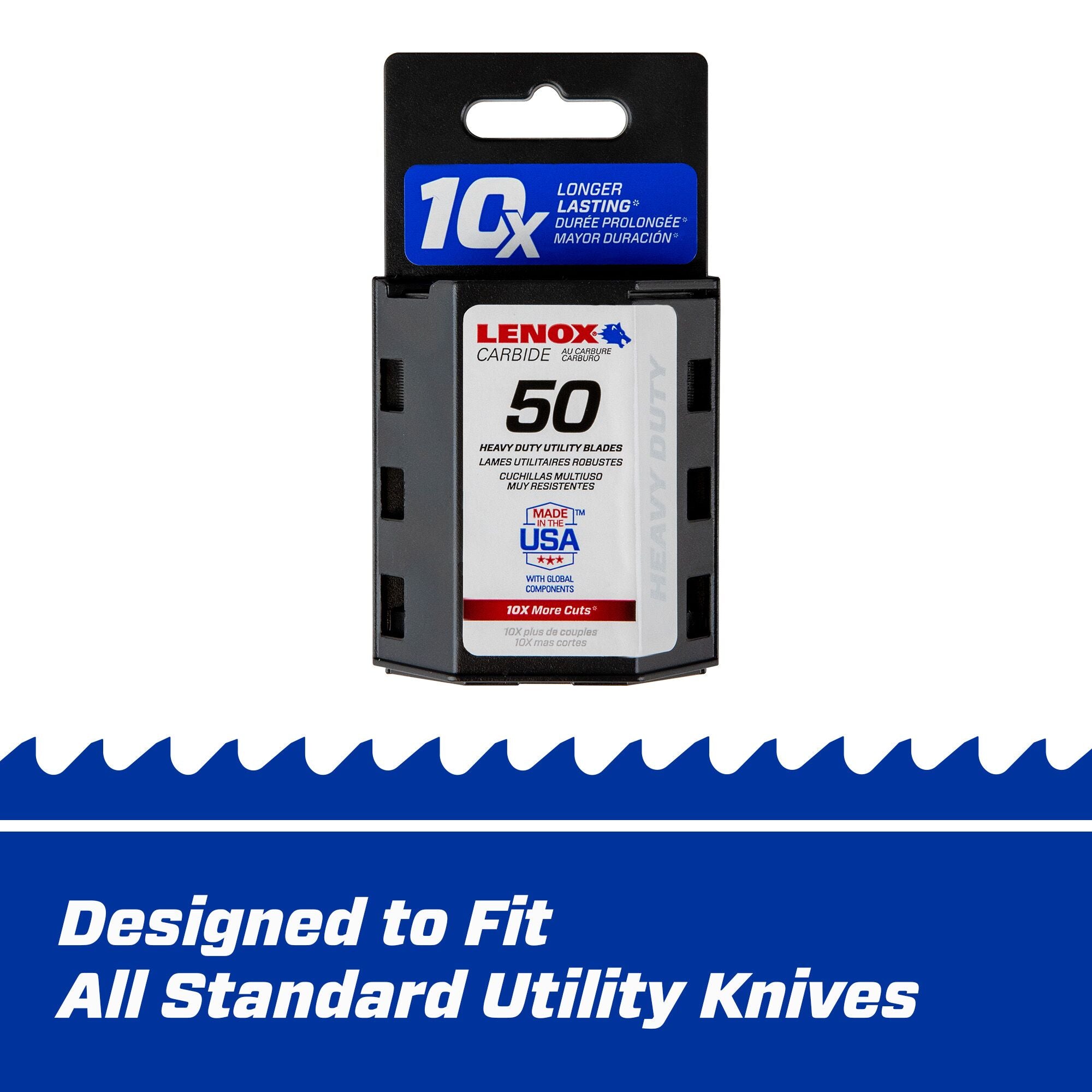 Lenox 50Pk Carbide Utility Bl - Ace Tool Group - Lenox