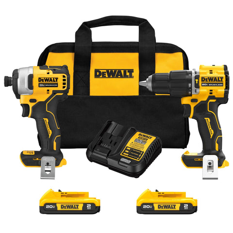 DEWALT ATOMIC 20V MAX* Brushless 2-Tool Combo Kit - Ace Tool Group - DeWalt