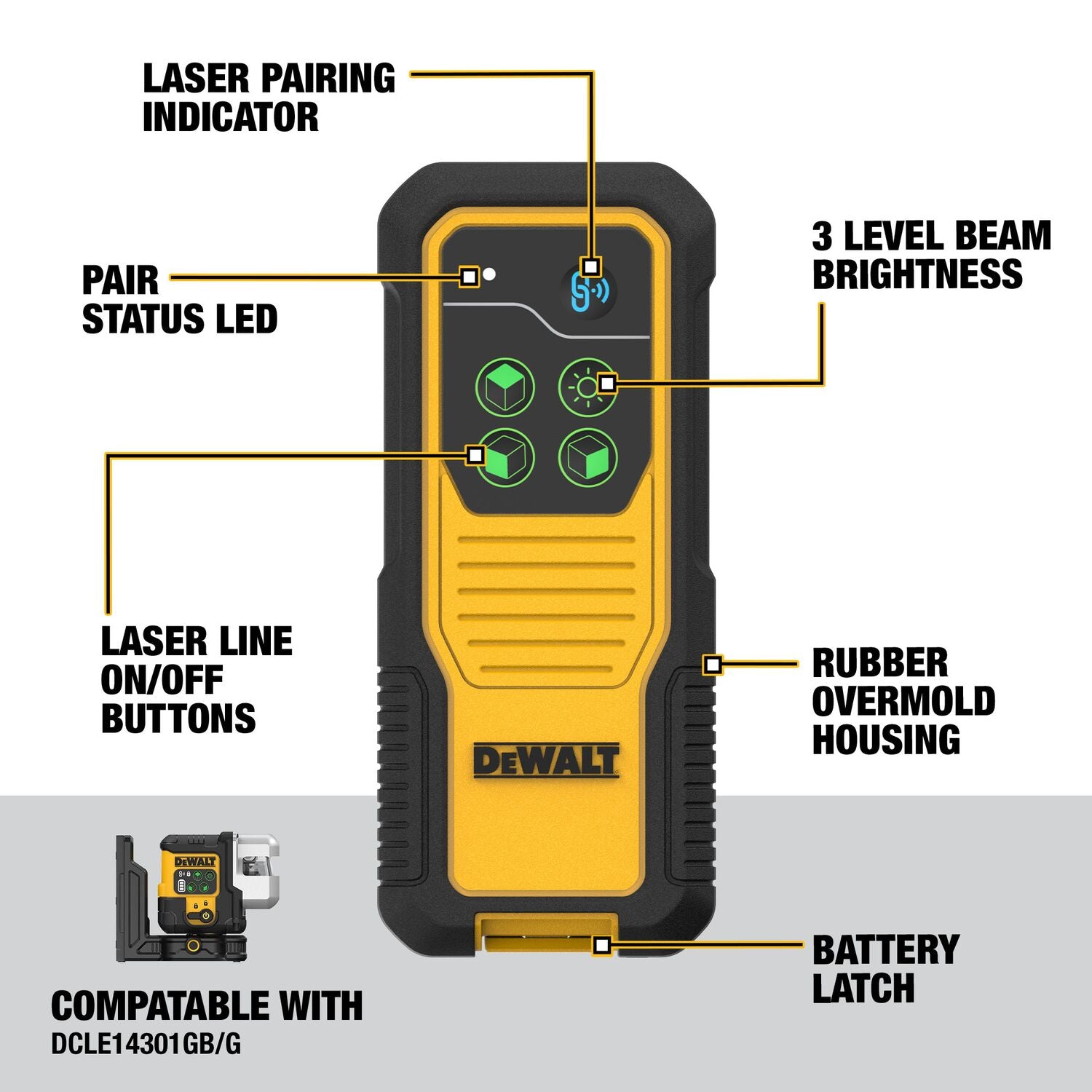 DeWalt DCLEAUSBRC3 Remote For Usb 3X180 Laser Dcle14301 - Ace Tool Group - DeWalt