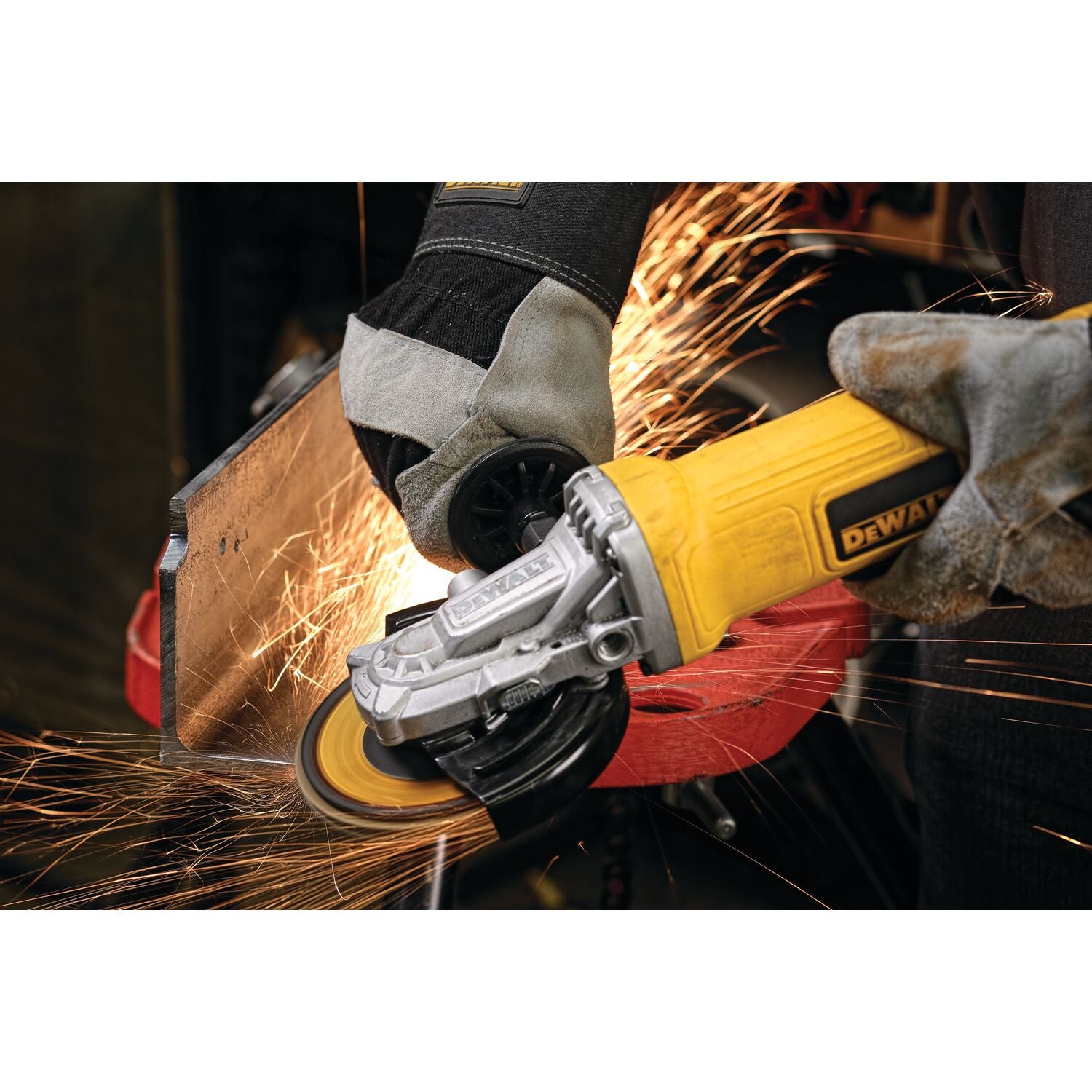 DEWALT 4-1/2 In. - 5 In. Flathead Paddle Switch Small Angle Grinder With No Lock-On - Ace Tool Group - DeWalt