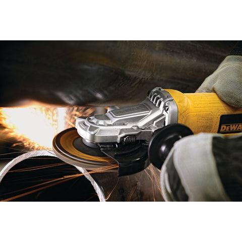 DEWALT 4-1/2 In. - 5 In. Flathead Paddle Switch Small Angle Grinder With No Lock-On - Ace Tool Group - DeWalt