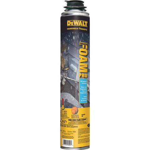 DEWALT 08135P-PWR TriggerFoam Pro - Standard Polyurethane Expanding Foam. 29oz - Ace Tool Group - DeWalt