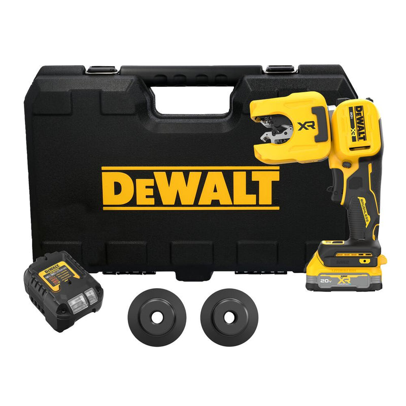 DEWALT DCE154E1 20V MAX* XR 1-1/4 in. Copper Tubing Cutter Kit