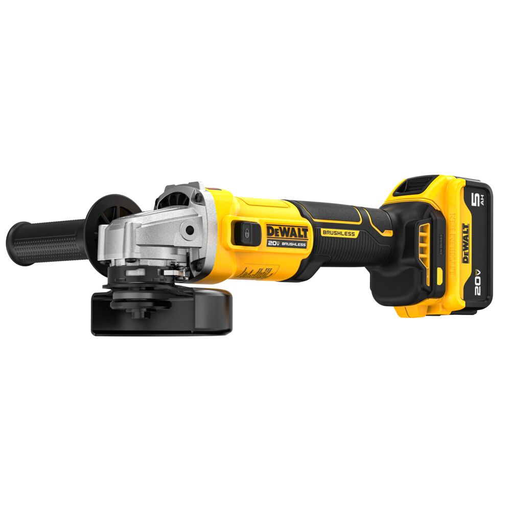 DEWALT DCG407P1 20V MAX* Brushless Cordless 4-1/2 in. Slide-Switch Grinder Kit - Ace Tool Group - DeWalt