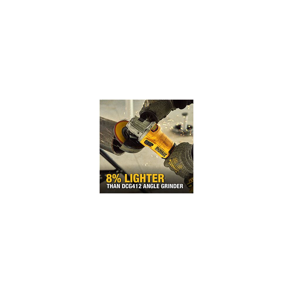 DEWALT DCG407P1 20V MAX* Brushless Cordless 4-1/2 in. Slide-Switch Grinder Kit - Ace Tool Group - DeWalt