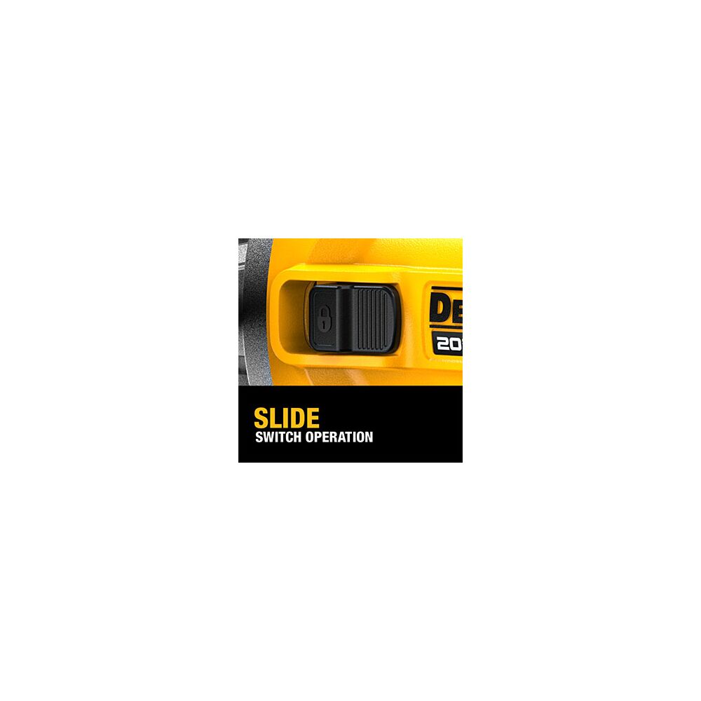 DEWALT DCG407P1 20V MAX* Brushless Cordless 4-1/2 in. Slide-Switch Grinder Kit - Ace Tool Group - DeWalt