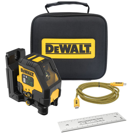 DeWalt DCLE14201GB  Rechargeable Green Cross Line Laser - Ace Tool Group - DeWalt