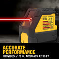 DeWalt DCLE14201RB  Rechargeable Red Cross Line Laser - Ace Tool Group - DeWalt