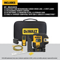 DeWalt DCLE14221G USB Rechargeable Green 2 Spot and Cross Line Laser Kit - Ace Tool Group - DeWalt